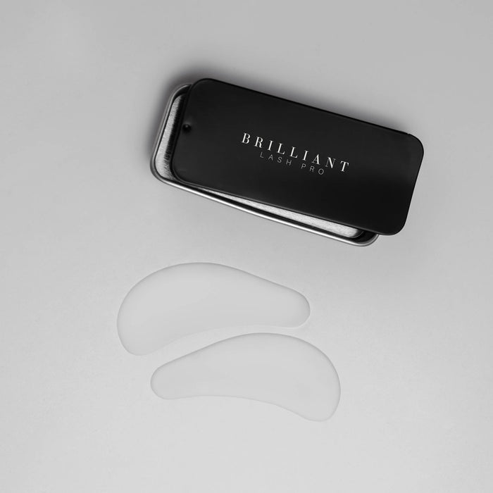 Reusable silicone eye pads for lash extension application